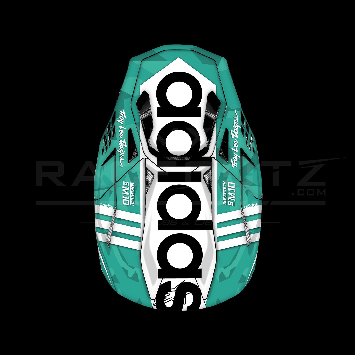 ALPINESTARS SM8+10 - THREE STRIPES TURQUOISE DESIGN