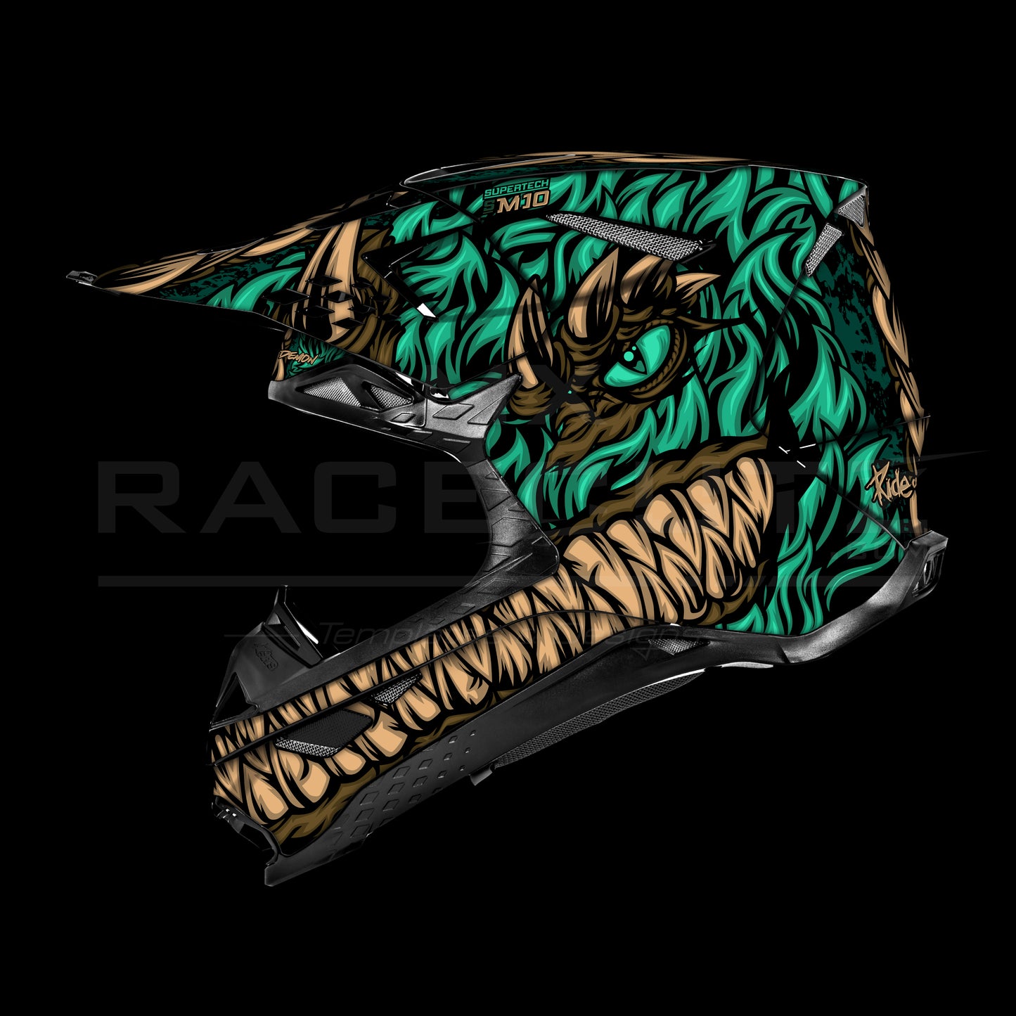 ALPINESTARS SM8+10 - DEMON FUR TURQUOISE DESIGN