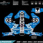 ALPINESTARS SM8+10 - THREE STRIPES BLUE DESIGN