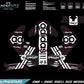 ALPINESTARS SM8+10 - THREE STRIPES CARBON DESIGN - SIZE MEDIUM