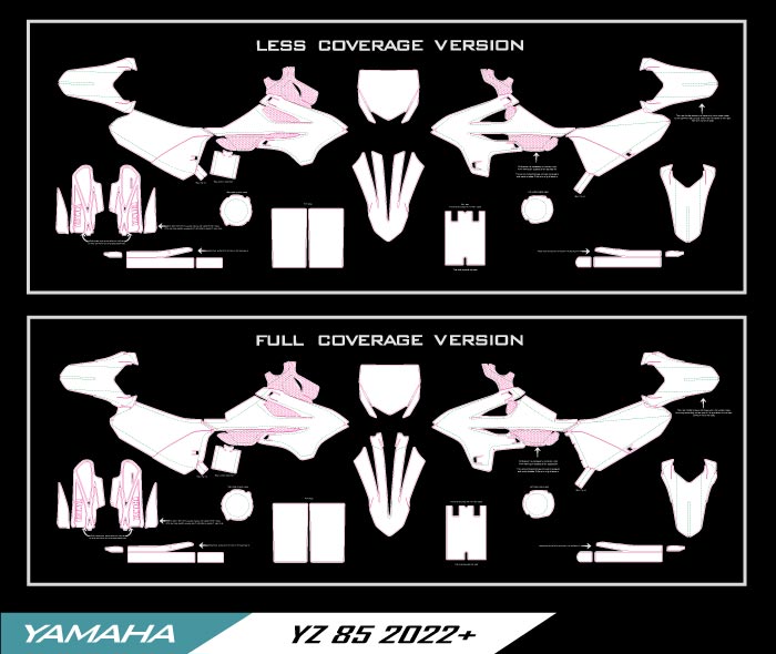 YAMAHA YZ 85 2022-2026 TEMPLATE