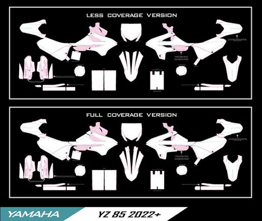 YAMAHA YZ 85 2022-2026 TEMPLATE