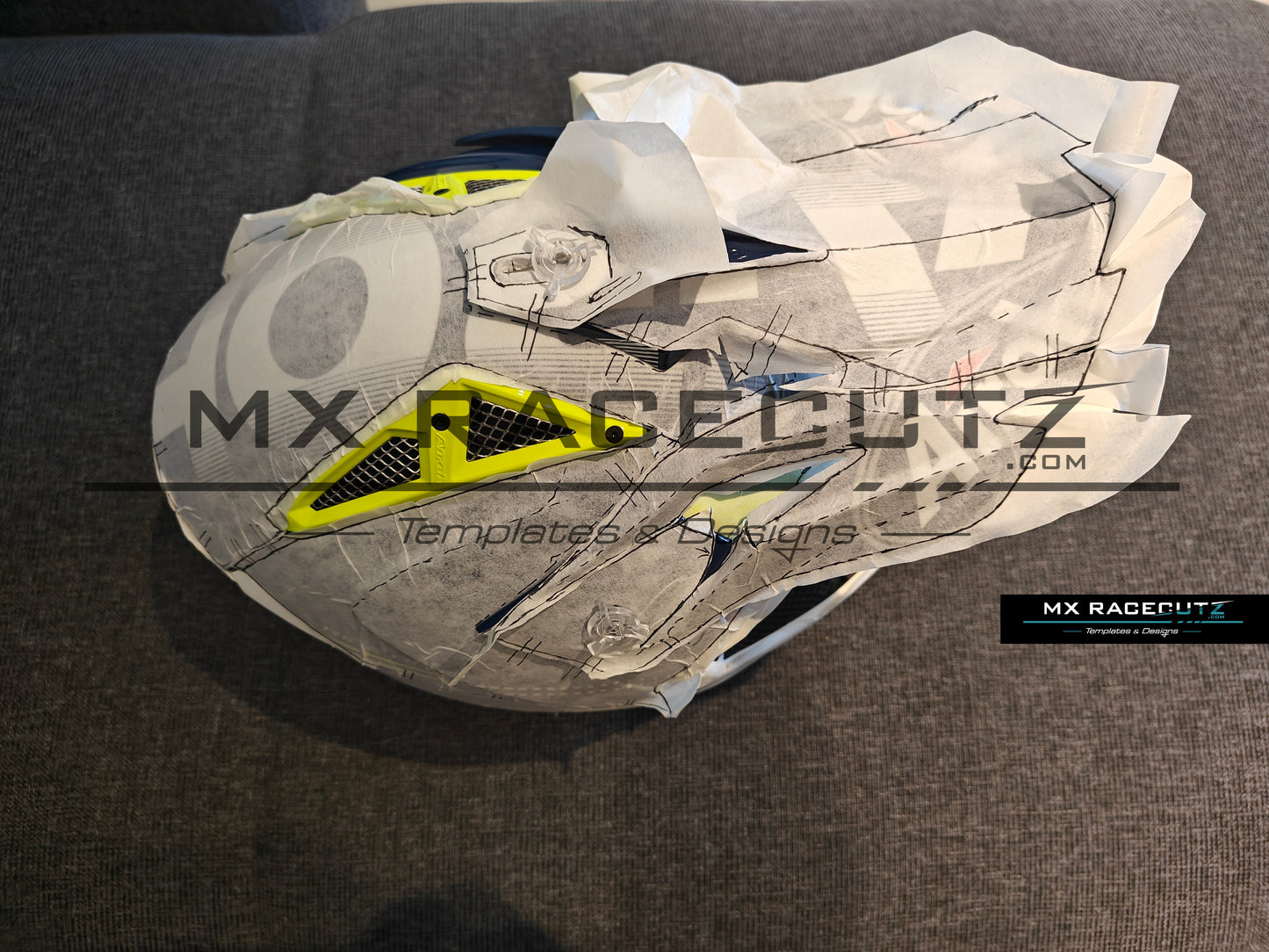 AIROH AVIATOR ACE 1 - SIZE LARGE & XLARGE & XXLARGE TEMPLATE