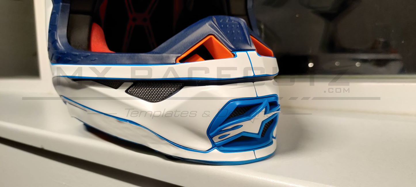 ALPINESTARS SM8 + SM10 - SIZE MEDIUM TEMPLATE