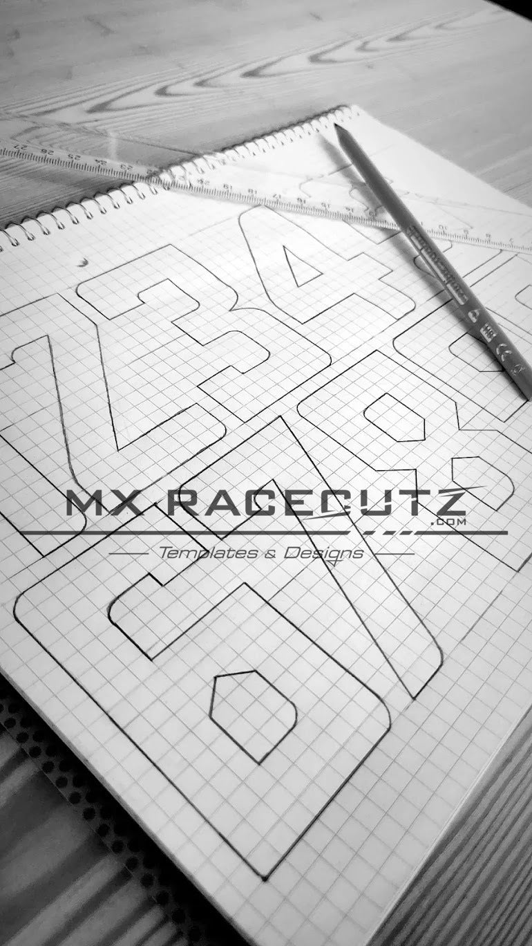 RACING NUMBER PACK 4