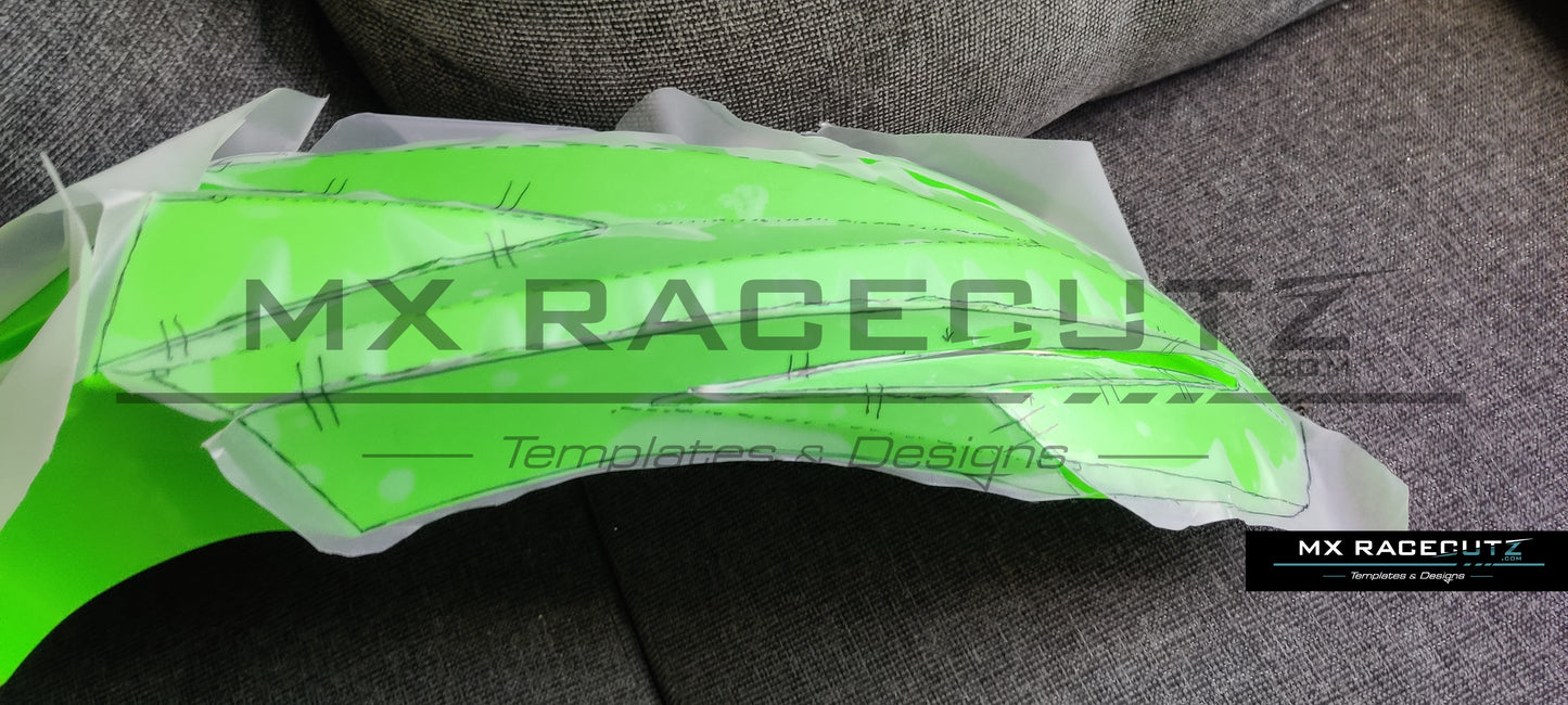 KAWASAKI KXF 250 2021-2024 & KXF 450 2019-2023 TEMPLATE