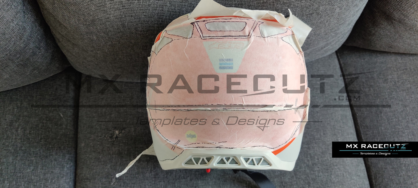 ALPINESTARS SM8 + SM10 - SIZE XSMALL & SMALL TEMPLATE