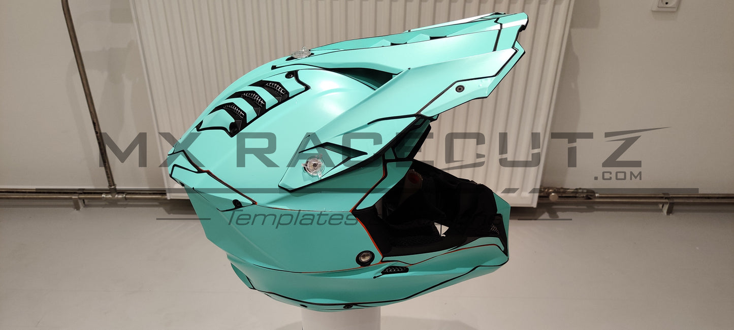 AIROH AVIATOR 3 - SIZE XSMALL & SMALL TEMPLATE