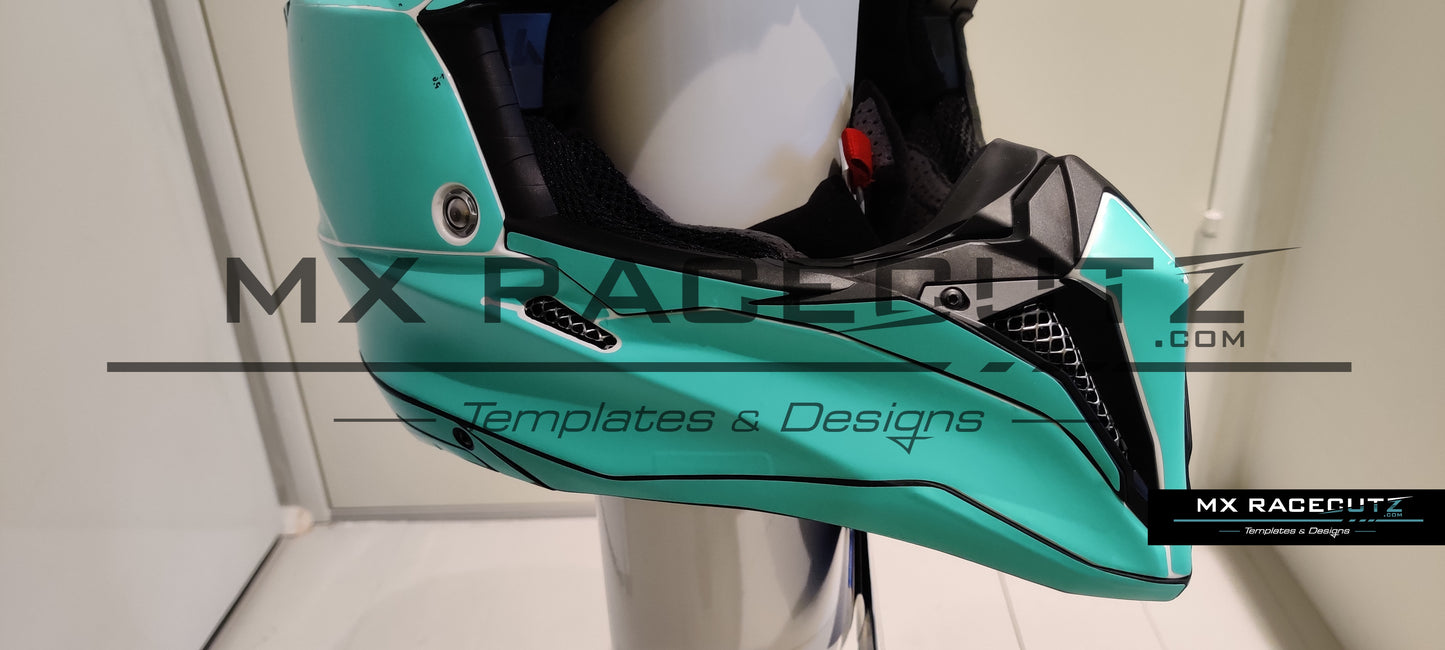 AIROH AVIATOR 3 - SIZE MEDIUM TEMPLATE