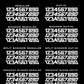 RACING NUMBER PACK 4
