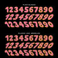 RACING NUMBER PACK 7