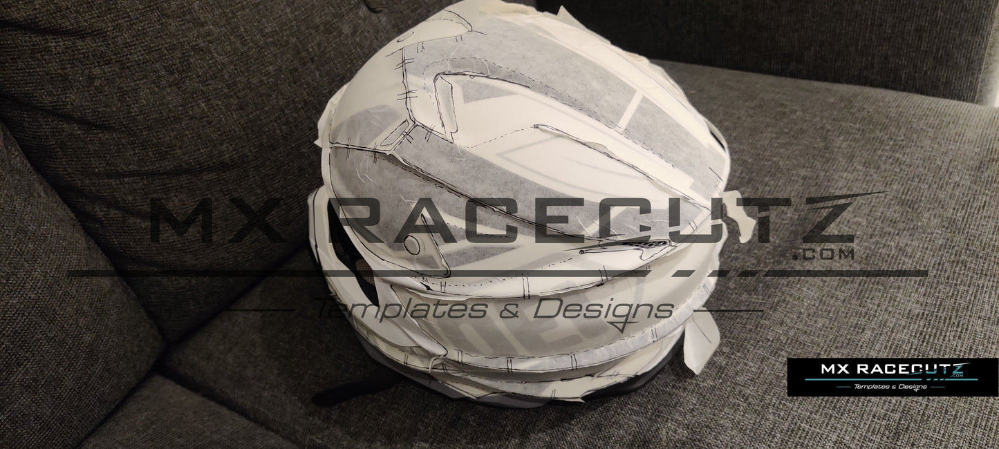 SHOEI VFX-WR - SIZE XSMALL & SMALL TEMPLATE